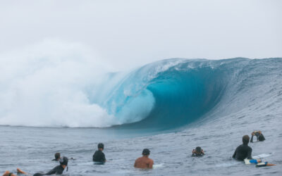 A Giant Wave Rolls Through At Teahupo’o At The OuterKnown Tahiti Pro Championship Tour Surf Event As Spectators Look On – Photo Of The Day