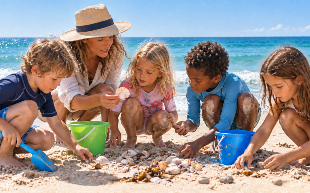 Young Beach Detectives To Read The Sand At Cape St Francis with the Kromme Enviro-Trust